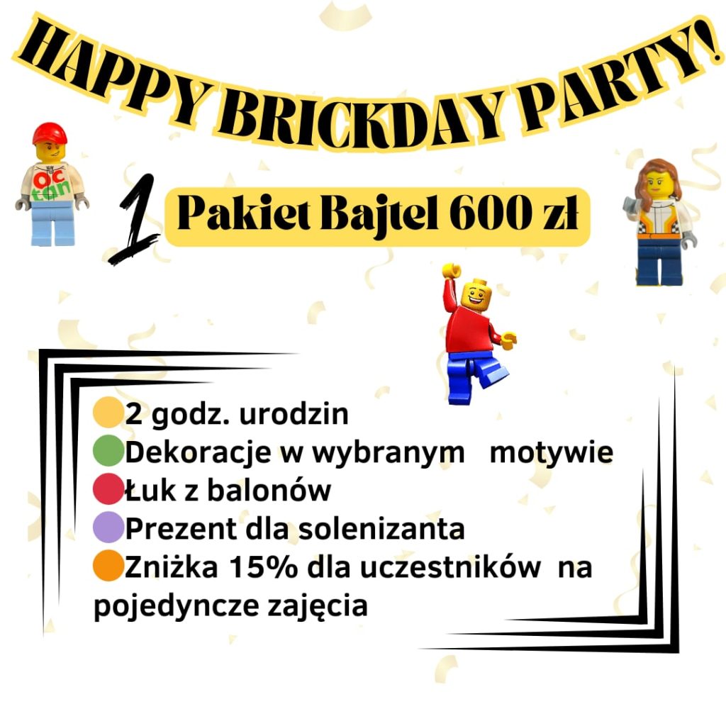 Akademia Bajtla, zajęcia dla dzieci, zajęcia dodatkowe, Dąbrowa Górnicza, dzieci, warsztaty dla dzieci, zajęcia dla 3 latka, zajęcia pozalekcyjne, zajęcia dodatkowe, Dąbrowa Górnicza, klocki lego dąbrowa górnicza, urodziny z klockami, organizacja urodzin, urodziny dąbrowa górnicza